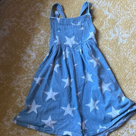 Three Bird Nest Blue Star Print Women Shorts - Picture 4 of 7